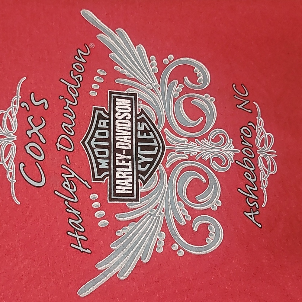 Harley Davidson Womens V-neck Short Sleeve Tshirt - Picture 6 of 9